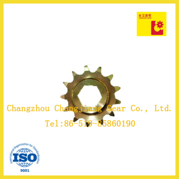 Industrial Chain Yellow Zinc Plating Especial Sprocket com seis Ângulo Bore